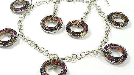 Arande SWAROVSKI piękny duży komplet SREBRO 14mm VOL 1099569328