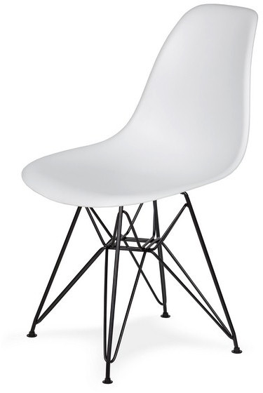 King Home Krzesło 46x54x81cm DSR Black białe K-130.WHITE.01.DSRB