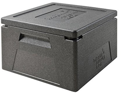 Thermo Future Box Boxer GN 2/3-do transportu i Box izolacyjnych do pizzy, EPP (expandiertes polipropylen), czarna, 42 x 40 x 27 cm 10363