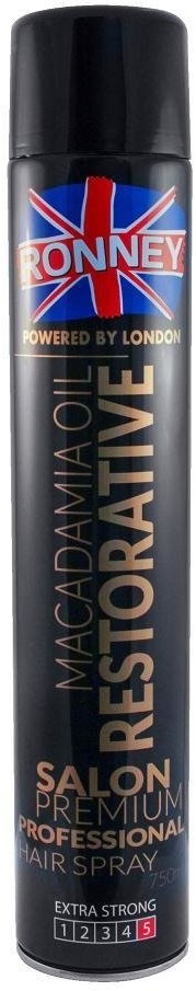 Ronney Professional Hair Spray Macadamia Oil Restorative lakier do włosów wzmacniający 750ml