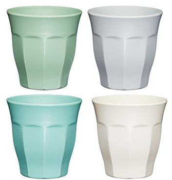 Kitchen Craft Kitchencraft colourworks 'nietłukąca' melaminy kubek szklanka, 280 ML (10 FL OZ), wielokolorowa, 8.5  x  8.5  x  9 cm CWCLMTUMPK4