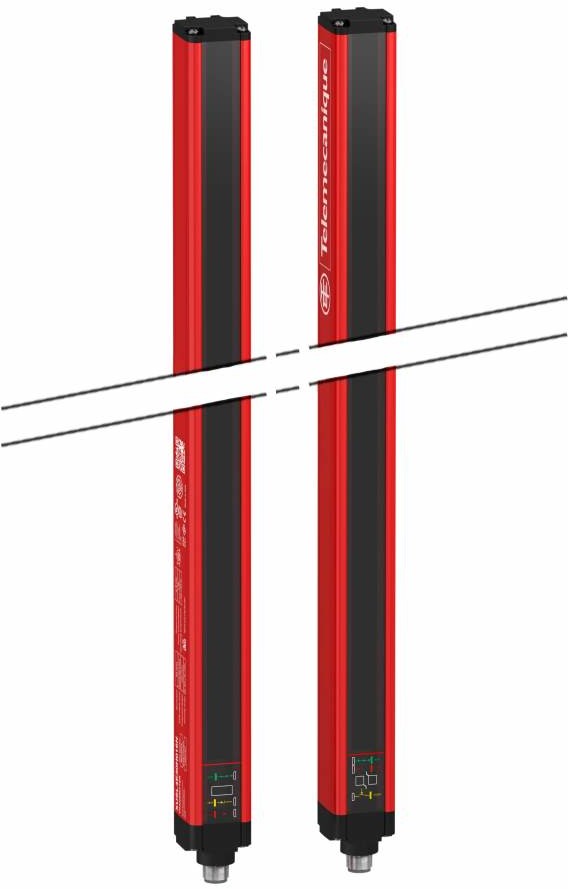 SCHNEIDER Kurtyny-bezpieczeństwa-typu-4-ochrona-dłoni-1210mm-24V-DC-konektor-M12 XUSL4E30H121N