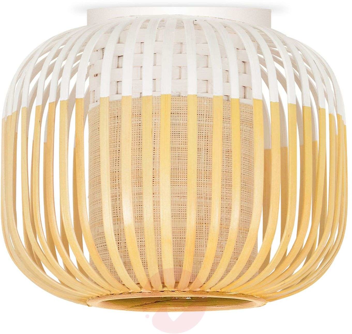 Forestier Forestier Bamboo Light XS Deckenlampe 27cm weiß