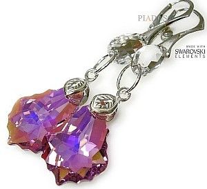 Swarovski Arande KOLCZYKI CRYSTAL AMETHYST 1334496478
