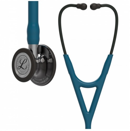 LITTMANN Stetoskop Littmann Cardiology IV 6234 Stetoskop kardiologiczny High Polish SmokeFinish przew.błękit,trzon lustrz,lira czarna TOW017517