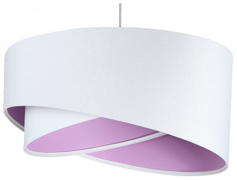 Biało-liliowa asymetryczna lampa wisząca - EX990 C5-D58