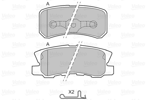 VALEO klocki hamulcowe 601321 601321