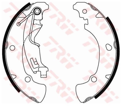 TRW Zestaw szczęk hamulcowych GS8488