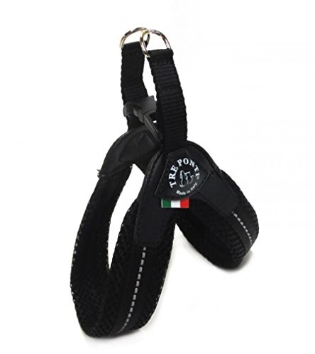 Treponti TRE Ponti  Fibbia Mały pies Mesh naczynia, 1,5 cm, czarny