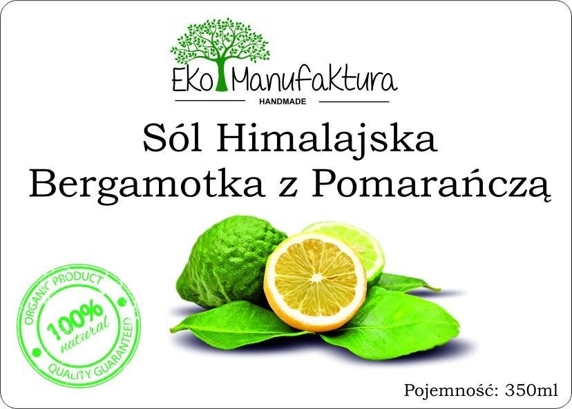 Eko manufaktura Sól Himalajska Bergamotka z Pomarańczą i płatkami róży 350ml Eko000075