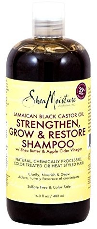 Black Shea Moisture Jam Castor Grow i Restore szampon, 1er Pack (1 X 482 ML) 215509