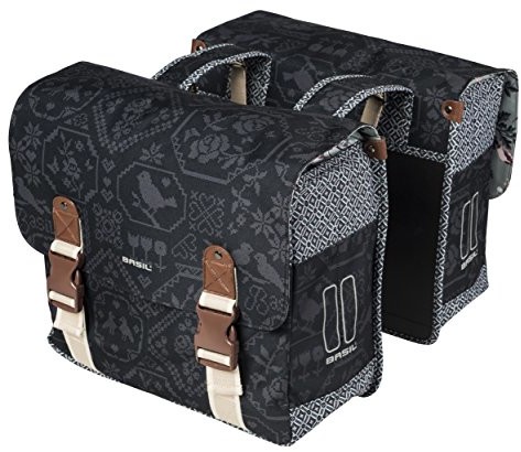 Basil bohema Double Bag, podwójny torba na rower, 35 L, charcoal 17755