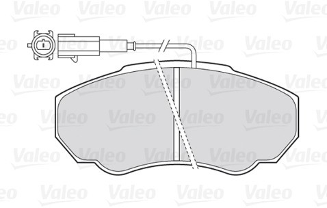 VALEO Zestaw klocków hamulcowych, hamulce tarczowe 301568