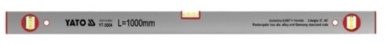 Yato Poziomnica srebrna 3 libelki 1000 mm YT-3004