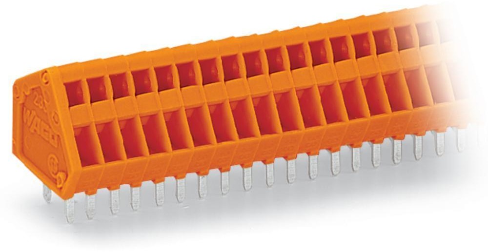 Wago Zacisk sprężynowy 0.50 mm Ilość PIN 16 233-416 Kolor pomarańczowy 100 szt 233-416