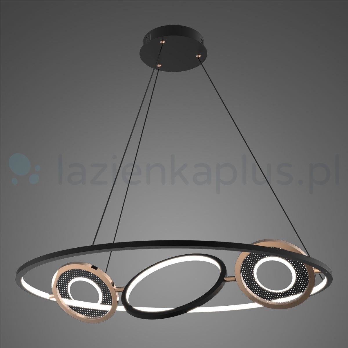 Altavola Design Seppia lampa wisząca czarny złoty LA115P85133kblackgold