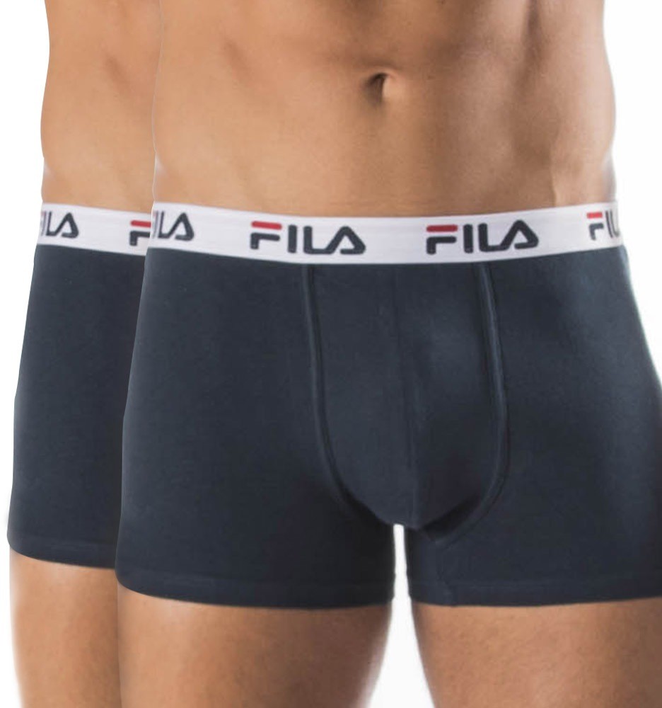 Fila Dwupak ciemnoniebieskich bokserek FILA