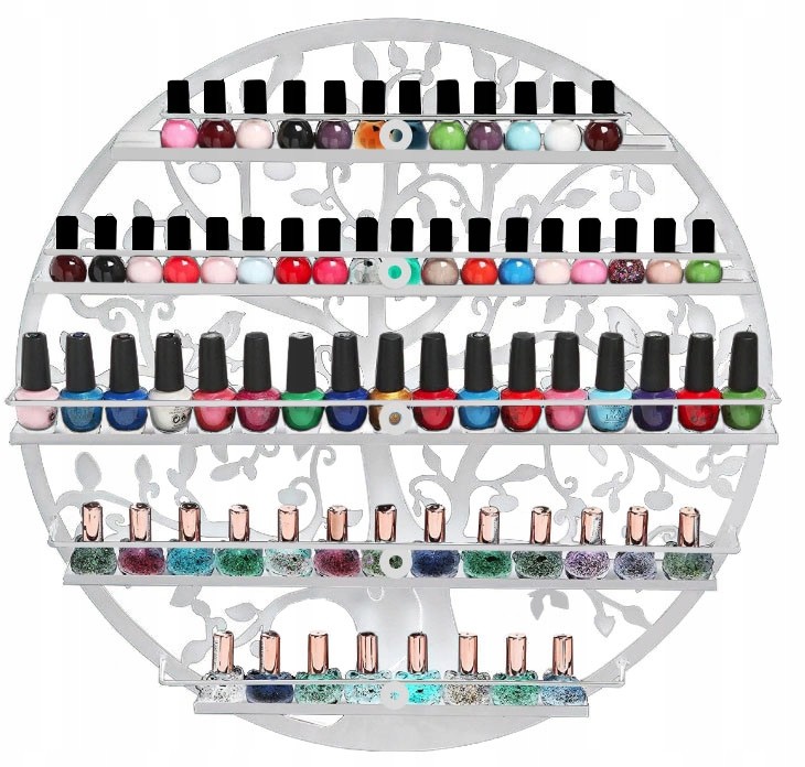 Półka Naścienna Ekspozytor Organizer Na Lakiery