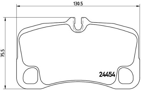 BREMBO Zestaw klocków hamulcowych, hamulce tarczowe P 65 022