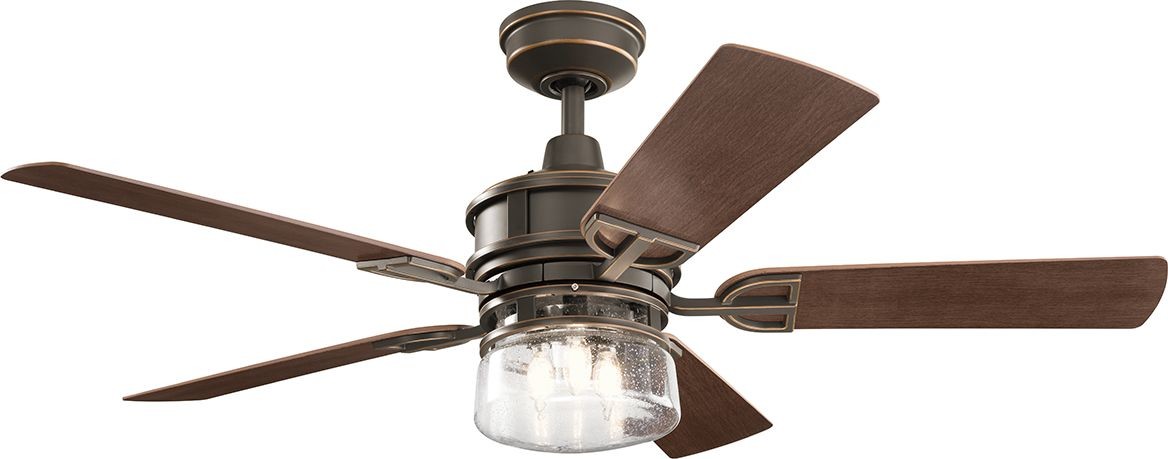 Elstead Lampa wisząca Nowoczesna lampa wiatrak LED Lyndon KLF-LYNDON-52-OZ KLF-LYNDON-52-OZ