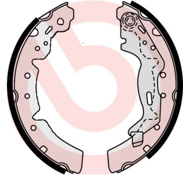 BREMBO Zestaw szczęk hamulcowych S 83 510