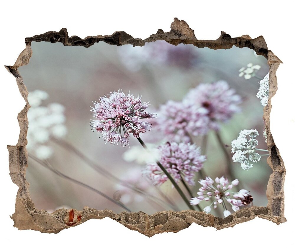 Wallmuralia.pl Samoprzylepna dziura na ścianę Dzikie kwiaty