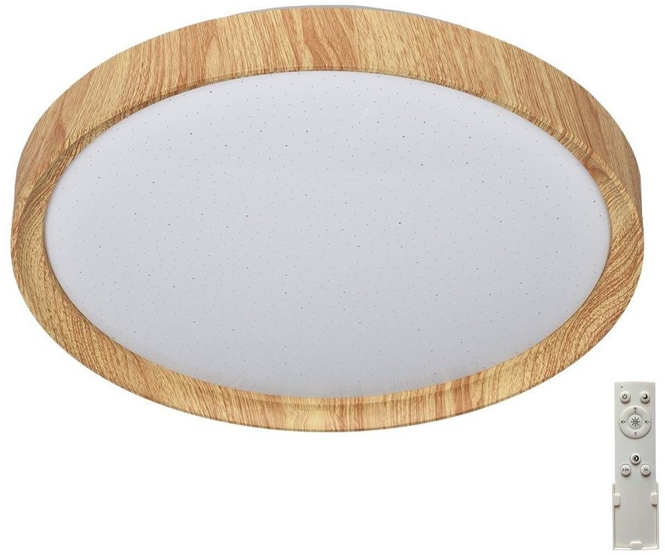 Prezent 71330-LED Dimmable ceiling jasny WOODEN LED/33W/230V 3000-6500K+ ZS