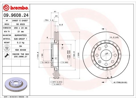 BREMBO 09.9608.24