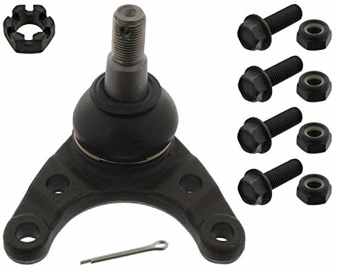 Febi bilstein bilstein 42444 przegub kulowy z nakrętką zamkową, zawleczką, nakrętki blokujące i śruby, opakowanie jednego 42444