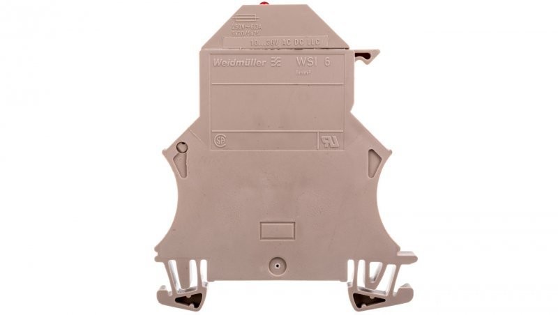 Weidmuller Złączka szynowa bezpiecznikowa G5x20mm 2-przewodowa 6mm2 beżowa WSI 6/LD 10-36V LLC 1119840000 1119840000