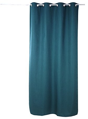 Linder 978/85/zasłona 375fr/140x240 Uni nieprzejrzysta poliester Zielona petrol 140x240 cm 978/85/375FR/140x240