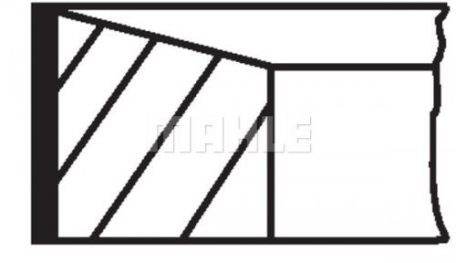 MAHLE mahle oryginalne 015 05 tłoczek N0 zestaw ring 015 05 N0