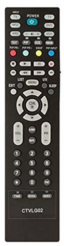 Common TV CTVLG02 Universal-Fernbedienung für LG Fernseher ohne Konfiguration, ergonomisch