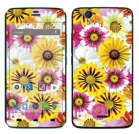 Wiko Royal Sticker Royal tatuaż ścienny RS. 108010 samoprzylepny do Birdy z kolażem kwiatów RS.108010