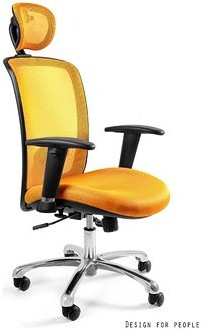 Unique Fotel biurowy Expander żółty W-94-10 W-94-10