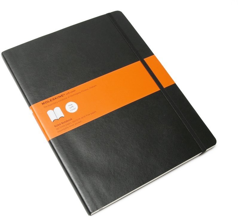 Moleskine notes w linie, Classic XL, czarny