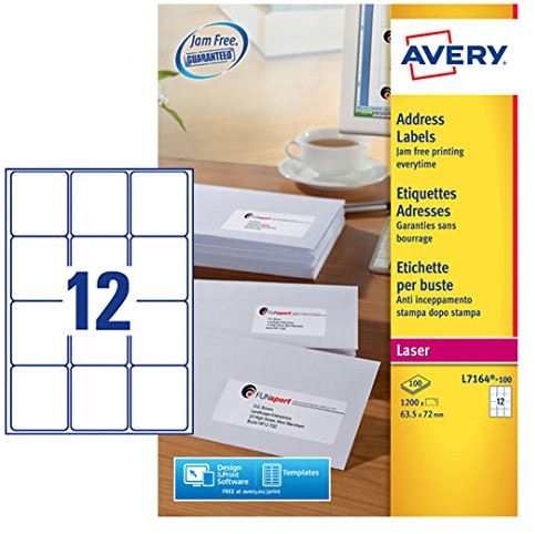 Avery etykiety adresowe schnellabloesend L7164-100