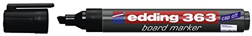 Edding Whiteboard Marker edding edding 363, wielokrotnego napełniania, 1  5 MM, w kolorze czarnym 4-363001