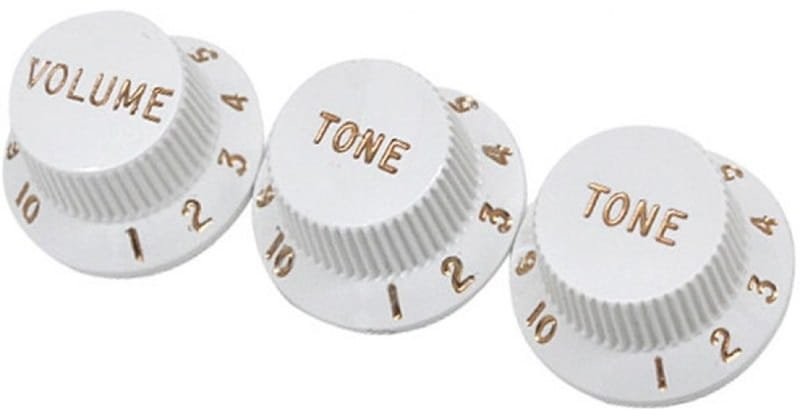 Fender białe Gałki, pokrętła do Stratocastera. 0992035000