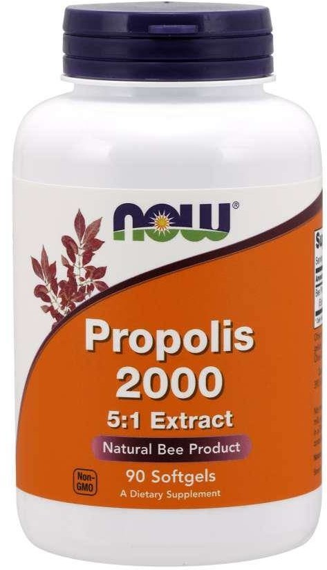 Now Foods Propolis 2000 - ekstrakt 5:1 (90 kaps.)