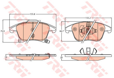 TRW KFZ Ausruestung GmbH) KFZ Ausruestung GmbH) GDB2092 GDB2092