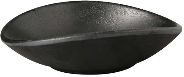 APS Półmisek owalny z melaminy 110x100 mm, czarny | Zen 83732
