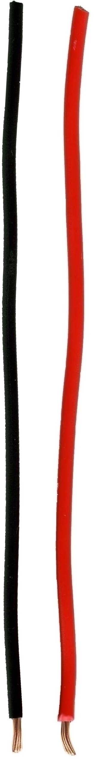 Przewód silikonowy 0,5 qmm czarny/czerw.