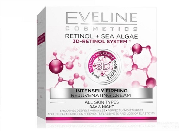 Eveline Retinol+ Algi Morskie 50 ml Krem ujędrniający do każdego rodzaju cery na dzień i na noc