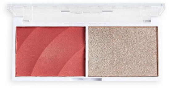 Makeup Revolution Paleta róży i rozjaśniaczy Relove Color Play Duo Palette) 5,8 g Cień Cute)