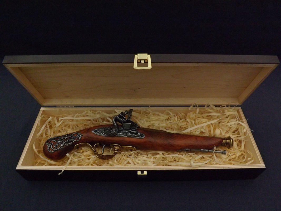 Denix SA REPLIKA BRYTYJSKI PISTOLET SKAŁKOWY W PUDEŁKU MODEL 1196L+P02 1196L+P02