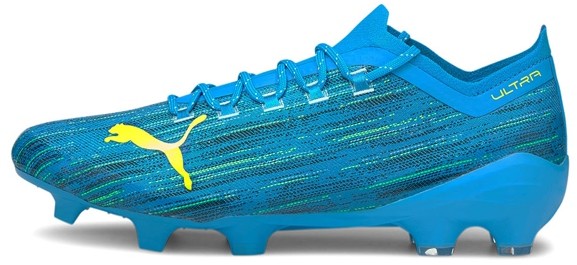 Puma Buty piłkarskie Ultra 1.2 Fg Ag niebiesko-żółte 106299 01