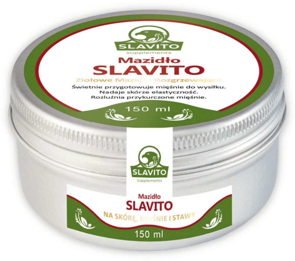 Slavito Mazidło Rozgrzewające Maść Ziołowa na Skórę Mięśnie Stawy 150 ml Hubert Czerniak Slavito SLV-002