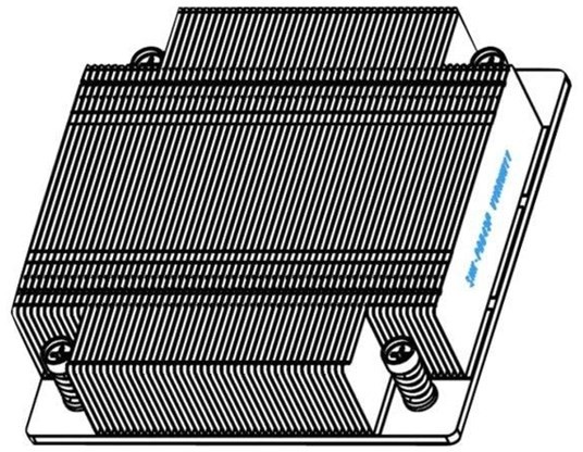 SuperMicro Server ZUB Super Micro SNK-P0049P Chłodzenie CPU - Radiator (bez wentylatora) - SNK-P0049P