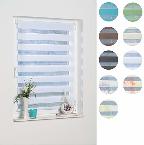 K-home Madrid podwójna roleta na zaciski, montaż bez wiercenia, 90 x 200 cm